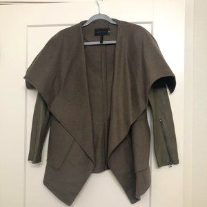 [NWOT] BCBGMAXAZRIA - Faux Leather Accented Jacket (Small)